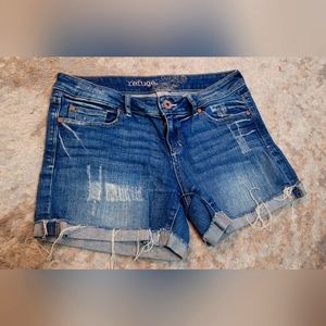 Refuge High Waisted Jean Shorts